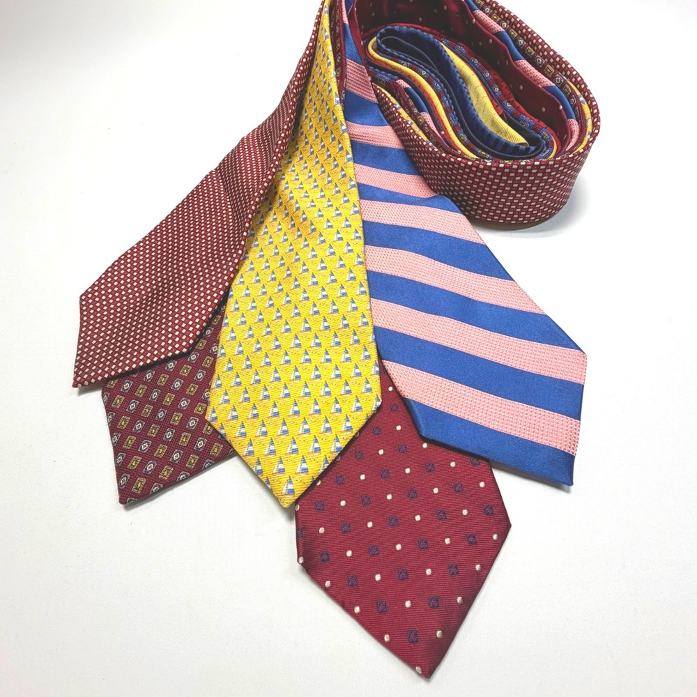 Tommy Hilfiger Men's Necktie Lot |‎ 5 Classic Silk Ties